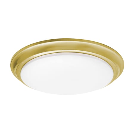 Afx Baron 12-in. LED Flush Mount, Satin Brass BRNF12LAJD1SB